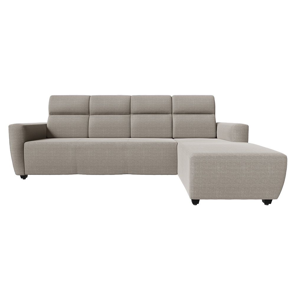 Wakefit Belize L Shape Sofa Set (3 Seater + Right Aligned Chaise)